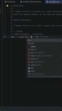 3️⃣ Lambda Function in Python with Examples | Python Programming Basics#Learnwithaky