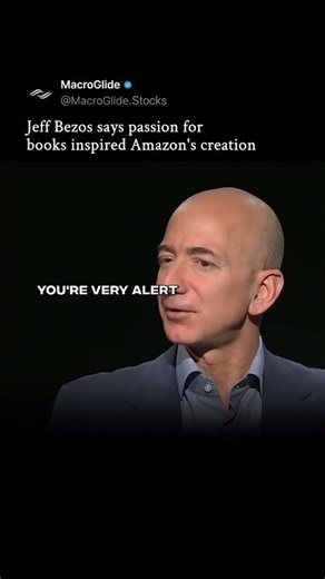 Jeff Bezos says passion for books inspired Amazon's creation