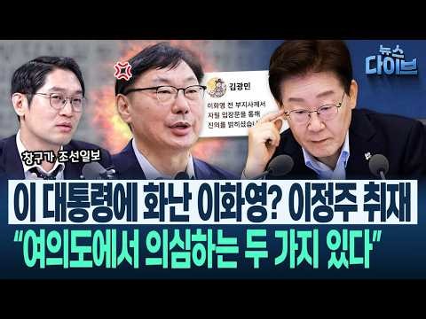 “이화영 입장인지는 아무도 몰라” 조선일보발 기사, 어떻게 봐야?/이정주 “공수처...한국 축구팀 같아, 수장은 홍명보”(고현준,김종대,이정주)|뉴스 다이브 1008 클립5