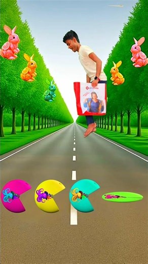 wait me jump on new colour monster Pac-Man vs Big monster Pac-Man 😀🔥 #shorts #youtubeshorts #viral