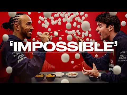 Lewis Hamilton & Charles Leclerc Attempt an ‘IMPOSSIBLE’ Chopstick Challenge!