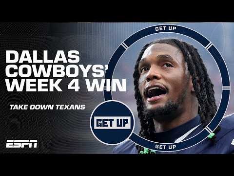 BABY STEPS for the Cowboys 👣 Discussing Dallas' improvement with a bounceback win in Week 4 | Get Up