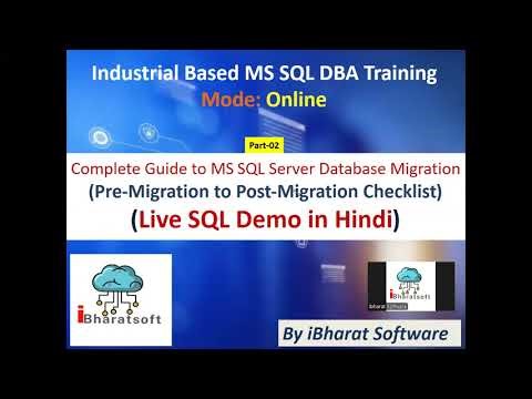 MS SQL Server Migration Full Tutorial in Hindi | Pre-Migration to Post-Migration #sqldba #migration