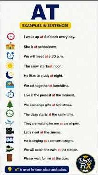 Learn “AT” in English | Easy Preposition Examples for Daily Use 📚