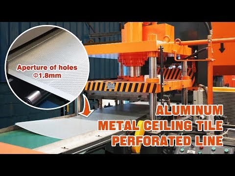 KINGREAL Aluminum Metal Ceiling Tile Perforation Line | Precision Metal Perforated Making Machine