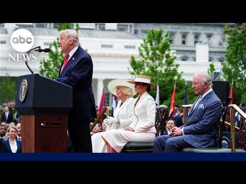FULL REMARKS: President Trump delivers speech at welcome ceremony for U.K. state visit