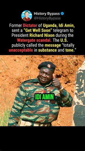 Idi Amin Trolled Richard Nixon during Watergate 💀 #shorts