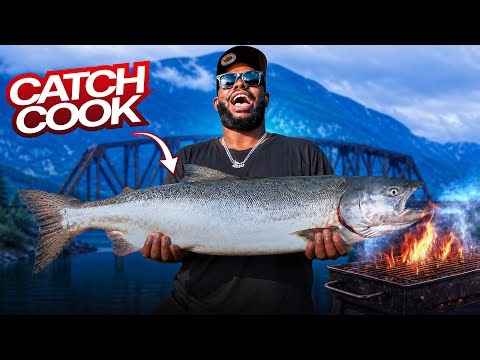 Catch And CooK King Salmon - This Might Be the Best Tasting Fish Ever!!!