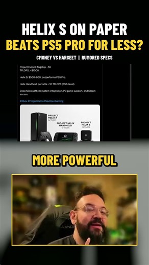 Helix S Rumored To Beat PS5 Pro For Less? #shorts