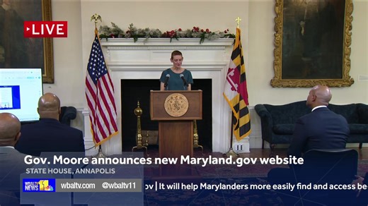 LIVE: Gov. Wes Moore announcing the launch of the new Maryland.gov website | wbaltv.com | WBAL-TV 11 Baltimore