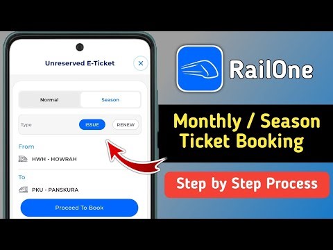 How to Book Monthly or Season Tickets Online in Railone App 2026 | MST Ticket Booking Online