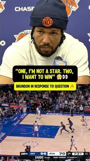 Jalen Brunson is LOCKED IN 🔥