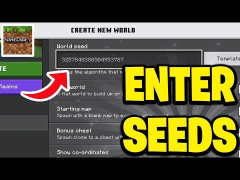 How To Enter Seeds in Minecraft