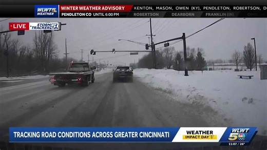 Heavy burst of snow Friday leads to covered, slick roadways across Greater Cincinnati