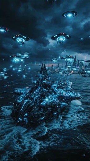 Aliens Are Coming Toward Our City 👽🚨 | AI Sci-Fi Invasion#Aliens #SciFi #AIVideo #Space #Shorts