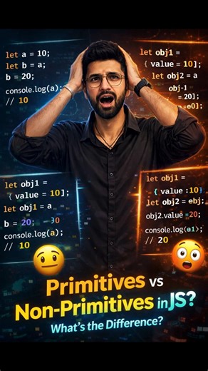 Primitives vs Non-Primitives | JavaScript Data Types Explained