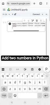 Add Two Numbers in Python 🔥 Beginner Program in 1 Minute