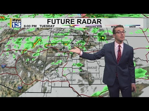Thunderstorm chances, cooler, & gusty weather around New Mexico