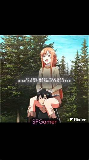 Asuna & Kirito's Love Story 🥰✨ #swordartonline #anime #couple