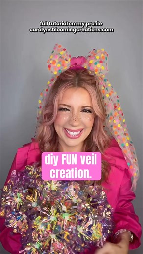 Polka Dot Veil for Brides & Birthdays 🎉✨ Unique Bridal #crafttutorial