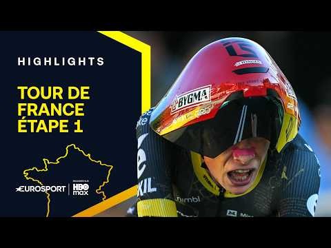 TOUR DE FRANCE 2026 - SUR ORBITE ! Jonas Vingegaard décroche le premier MAILLOT JAUNE sur l'étape 1
