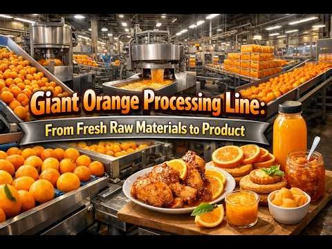 Giant orange processing line: High-Tech Raw Materials to Finished Goods