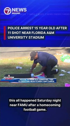 Police arrest 15-year-old after 11 shot near Florida A&M University stadium