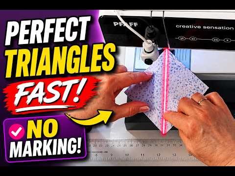 Stop Drawing Lines! SewQ Laser Tutorial for Quilters (HST, Flying Geese, Binding)