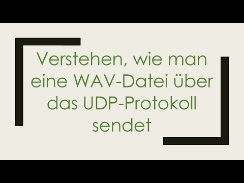 Verstehen, wie man eine WAV-Datei über das UDP-Protokoll sendet