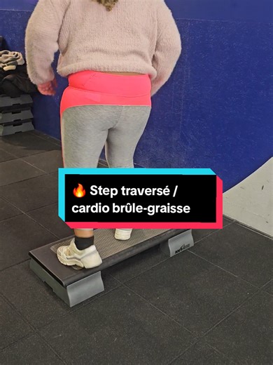 🔥 Step traversé – cardio brûle-graisse Monte sur le step, traverse-le, redescends de l’autre côté 👉 Change de côté à chaque passage 💓 Cet exercice : fait monter le cardio travaille le cœur brûle un maximum de calories aide à perdre du poids renforce cuisses et fessiers abonne toi pour plus de video #motivation #mental #fitness