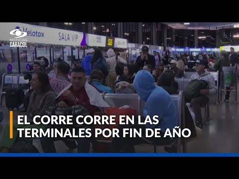Colombianos buscan tiquetes a última hora en las terminales de transportes para fin de año