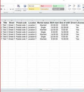Create filtered database Multi column databases in Excel