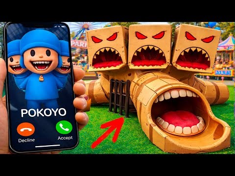 CURSE of Mr MONSTER POCOYO SLIDE - story about ELLY PATO LOULA transformation in DOUBLE SLIDE