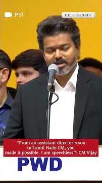 “I know poverty, I know hunger… I am one among you’: CM C. Joseph Vijay