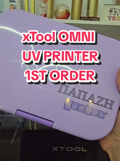 xTool OMNI UV PRINTER 1st order — my first official print