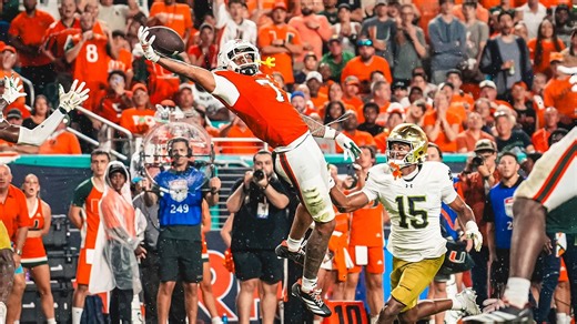 CJ Daniels' Best Catches At The University Of Miami | Rams 2026 NFL Draft