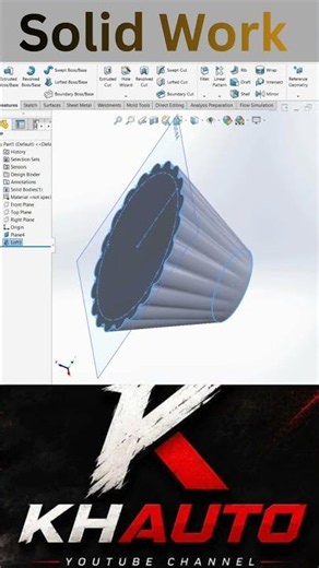 ⚙️ Simple Perfect 3D Model!🔥 SolidWorks Tutorial in 60 Seconds. #cad #design #viral #trending