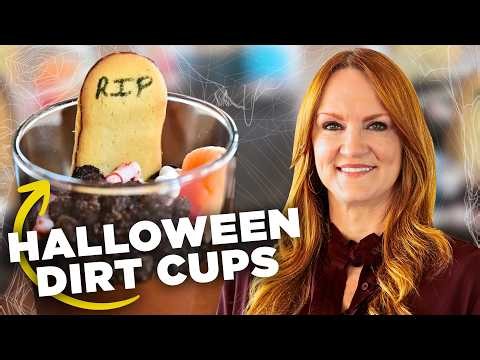 Ree Drummond's SPOOKY Halloween Dirt Cups 🪦🎃 The Pioneer Woman | Food Network