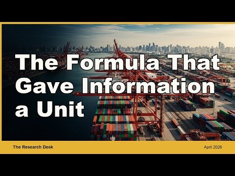 Shannon Entropy Explained Simply - The Formula That Gave Information a Unit (The Equation EQ-P02)