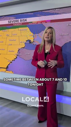 4Warn Weather Alert is in effect for Tuesday evening