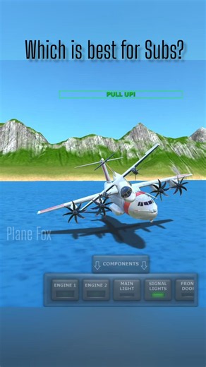 Most Realistic Plane Crash in Ocean! 🌊✈️ #shorts