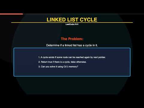 LeetCode 141: Linked List Cycle in less than 5 minute | Fast & Slow Pointer (Floyd’s Algorithm)