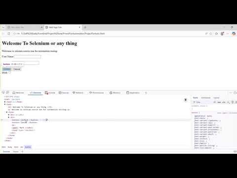 Automation Testing Selenium 6 - HTML Elements 2