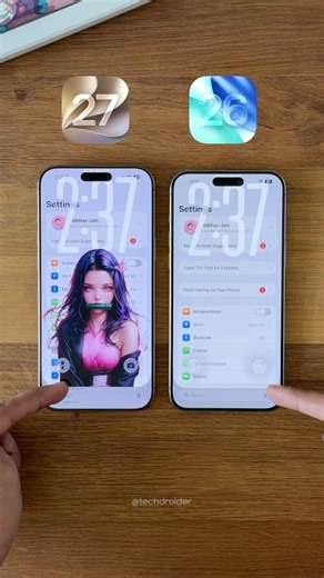 iOS 27 vs iOS 26 - NEW Lock Screen Update! 😍