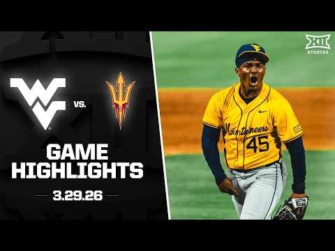 West Virginia vs. Arizona State Highlights (3.29.26) | 2026 Big 12 Baseball