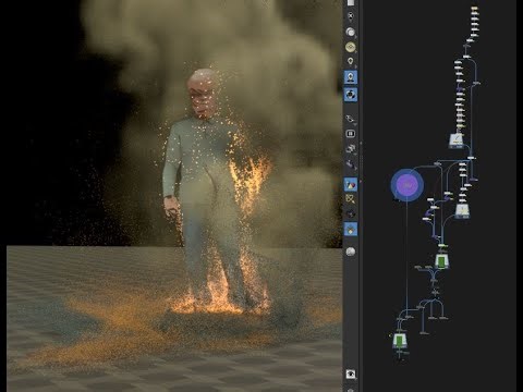 Magical Particle FX Around Animated Character