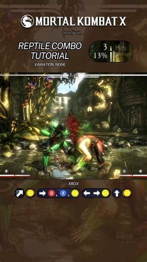 Reptile Combo Tutorial for MKX - 36% 🟢