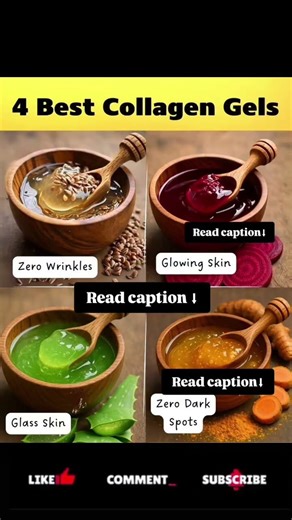 4 Best Collagen Gels #smallbusiness #totorial#beautytips #skincare cosmetics#makeup#diy#viral#shorts