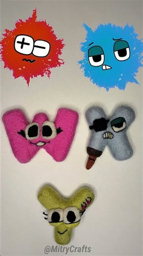 SPLASH 🎨 TRANSFORMATION German Wool Alphabet Lore (U-Y) #shorts #alphabetlore