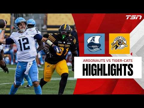 CFL WEEK 14: Toronto Argonauts vs. Hamilton Tiger-Cats | Full Highlights